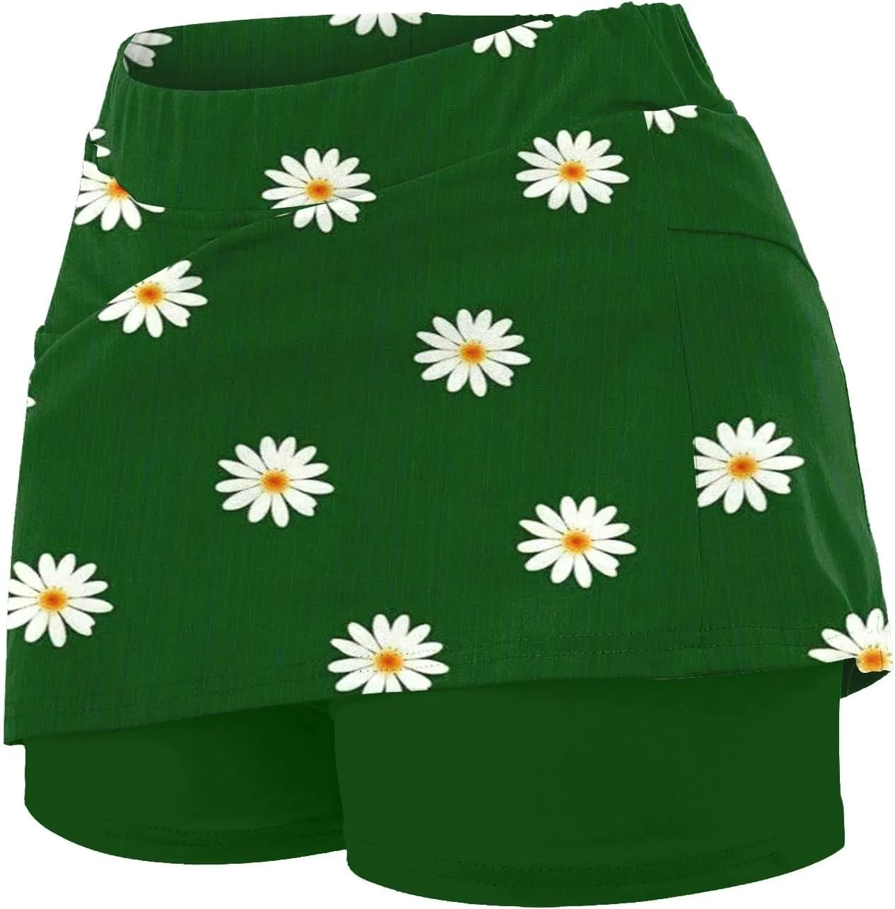 ZYXTIM Tennis Skirt for Women Athletic Skorts with Pockets Plus Size High Waist Tummy Control Stretch Quick Dry Mini Skirt