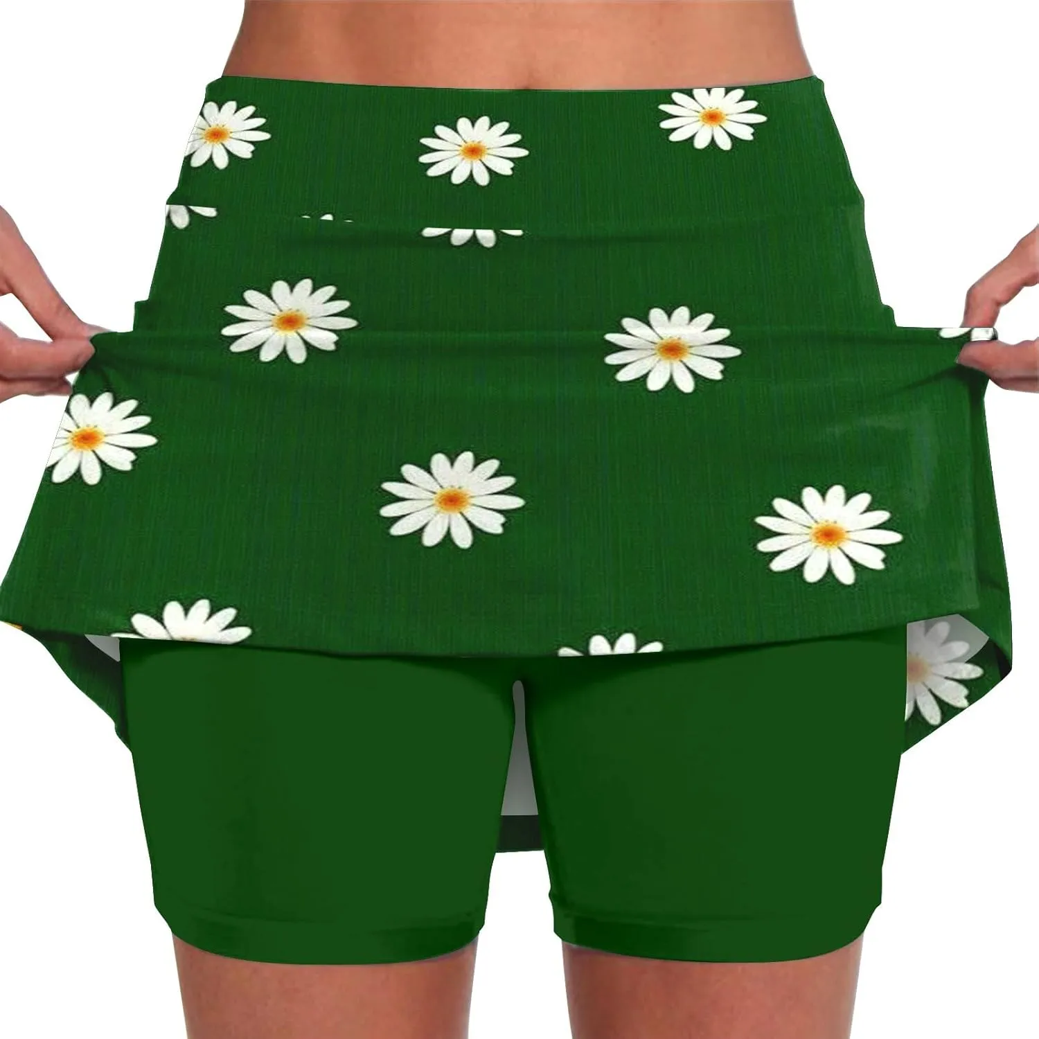 ZYXTIM Tennis Skirt for Women Athletic Skorts with Pockets Plus Size High Waist Tummy Control Stretch Quick Dry Mini Skirt